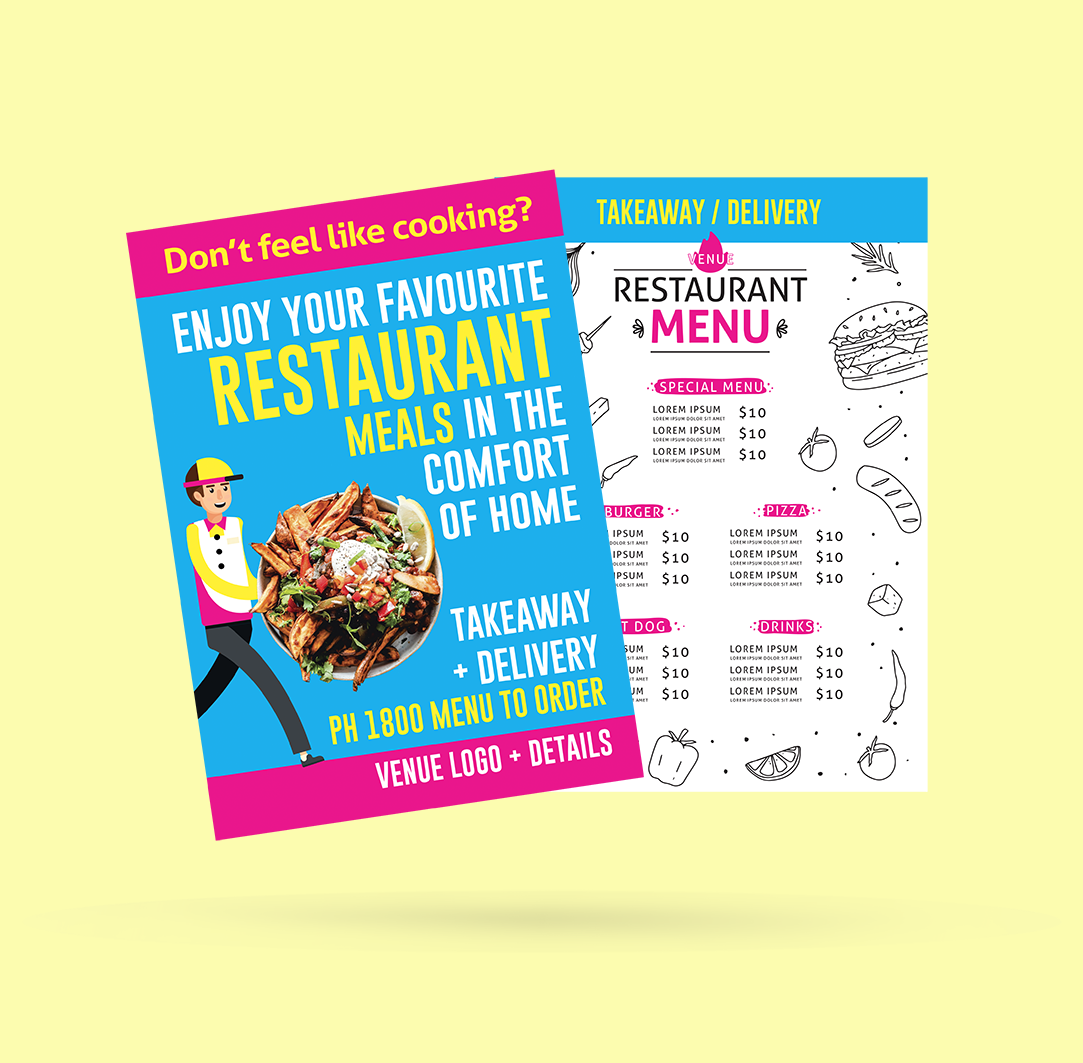 Takeaway and Delivery Menus Takeaway and Delivery Menus
